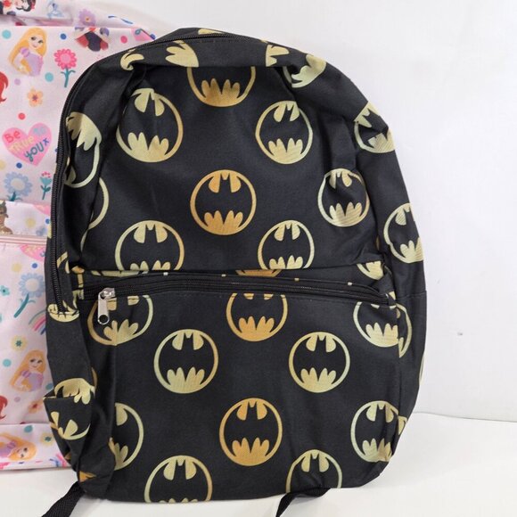 Kids Backpack Bundle DC Batman + Disney Princess Fast Forward Designs NWT - Picture 2 of 11